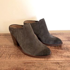Steve Madden Grey Suede Mules